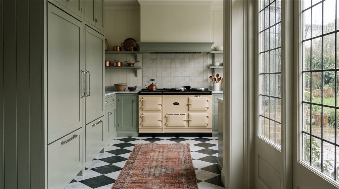 Refrigeration in an English kitchen